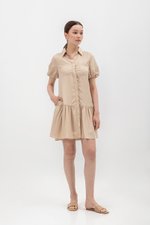 GIANNA BUTTONDOWN TENCEL SHIRT DRESS