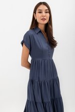 SYLVIA TIERED MAXI SHIRT DRESS