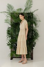 SYLVIA TIERED MAXI SHIRT DRESS