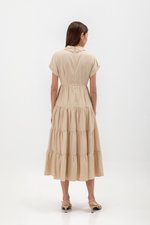 SYLVIA TIERED MAXI SHIRT DRESS