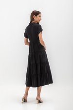 SYLVIA TIERED MAXI SHIRT DRESS