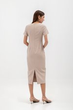 JAYLEEN SLEEVED SHEATH DRESS