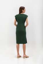 EMILY CAP SLEEVE FITTED MIDI DRESS