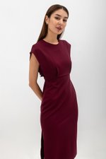 EMILY CAP SLEEVE FITTED MIDI DRESS