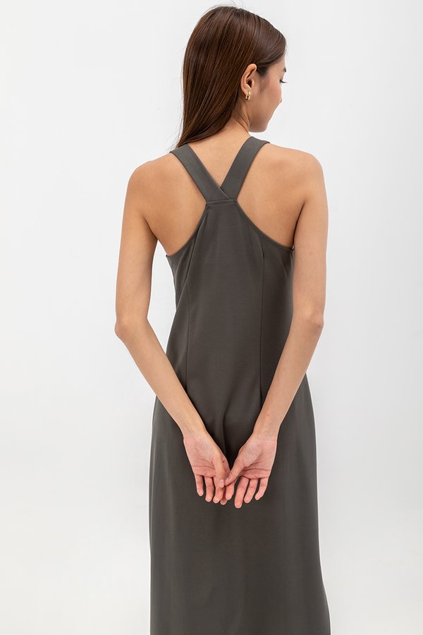 LEIDA V BACK COLUMN TANK DRESS LEIDA V BACK COLUMN TANK DRESS