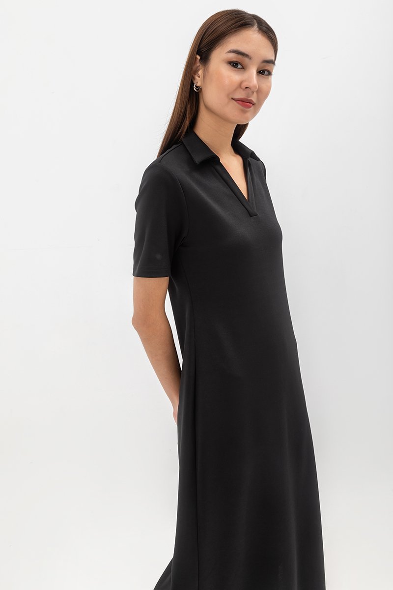 GENEVEIVE POLO SHIRT MIDI DRESS
