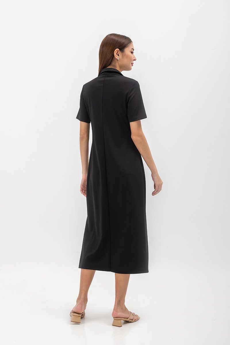 GENEVEIVE POLO SHIRT MIDI DRESS