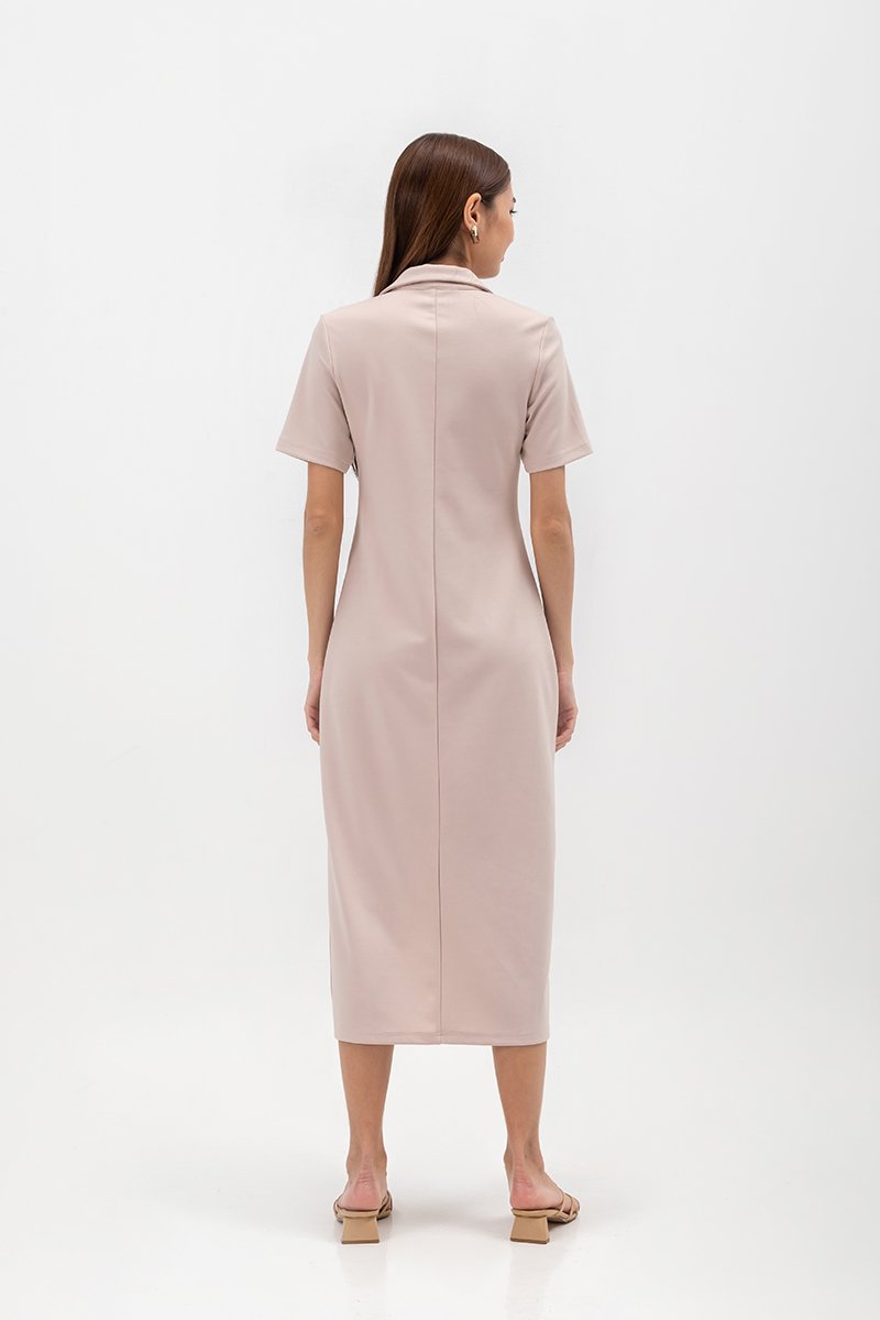 GENEVEIVE POLO SHIRT MIDI DRESS