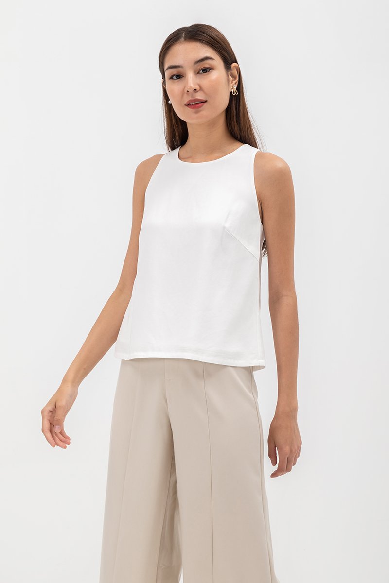 PAIGE BACK ELASTIC TANK TOP
