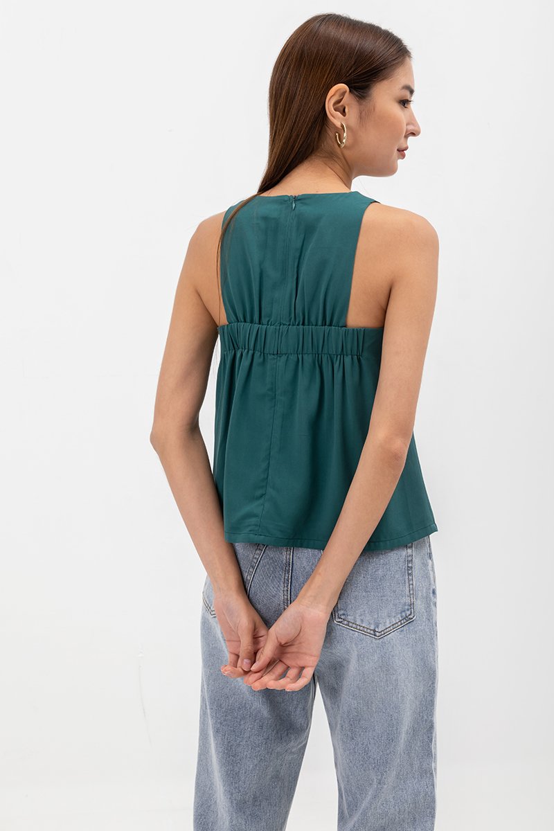 PAIGE BACK ELASTIC TANK TOP