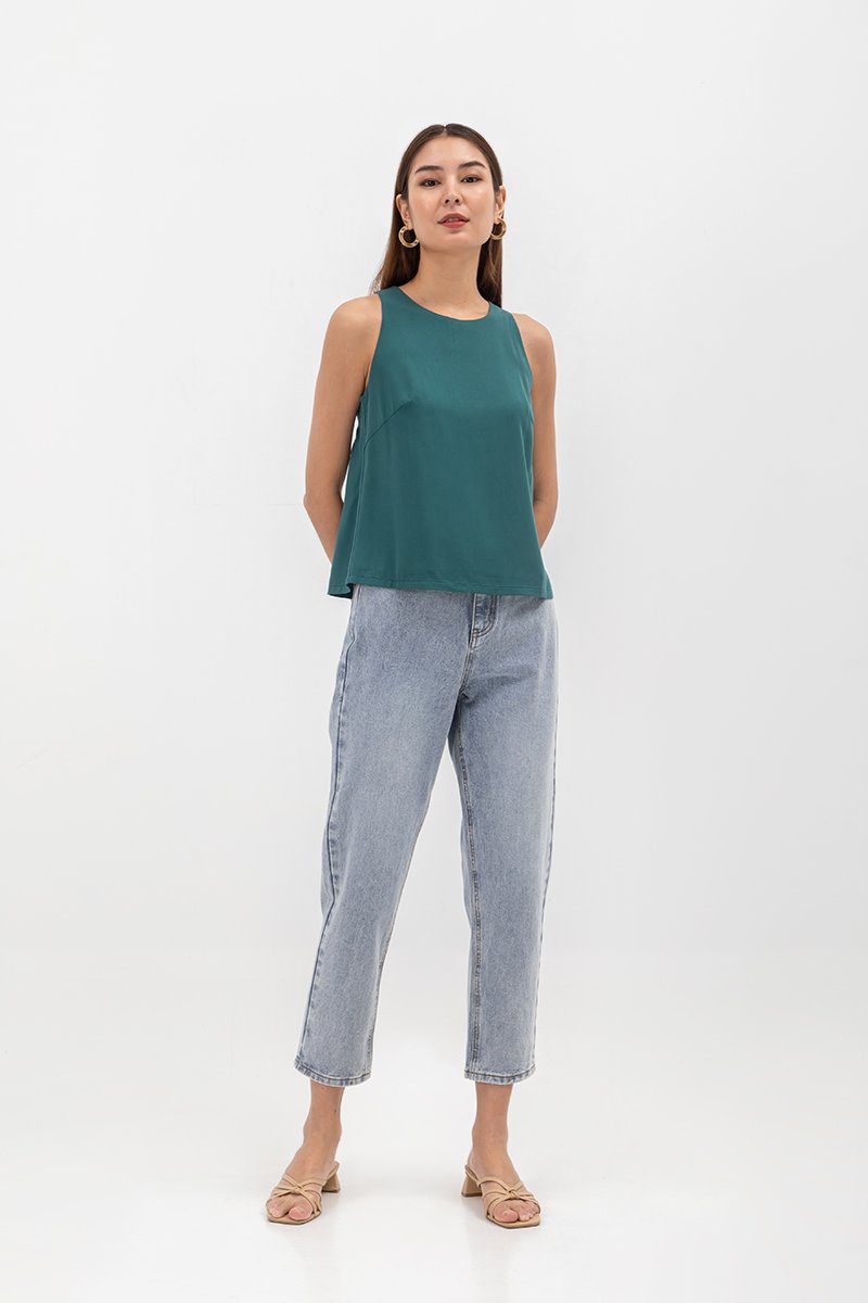 PAIGE BACK ELASTIC TANK TOP
