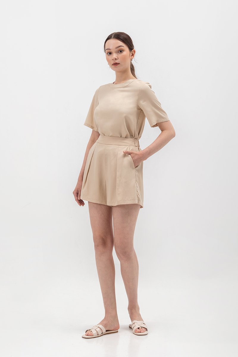 BLAIR BACK BUTTONDOWN TENCEL TOP