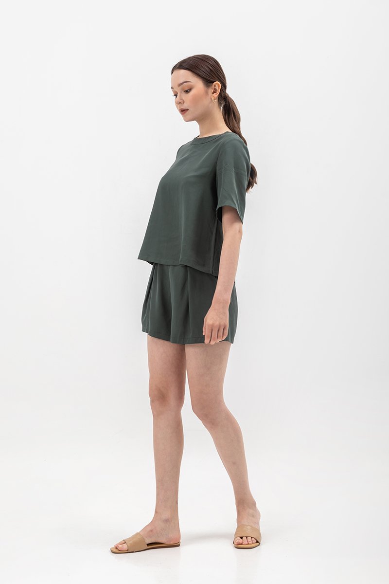 BLAIR BACK BUTTONDOWN TENCEL TOP