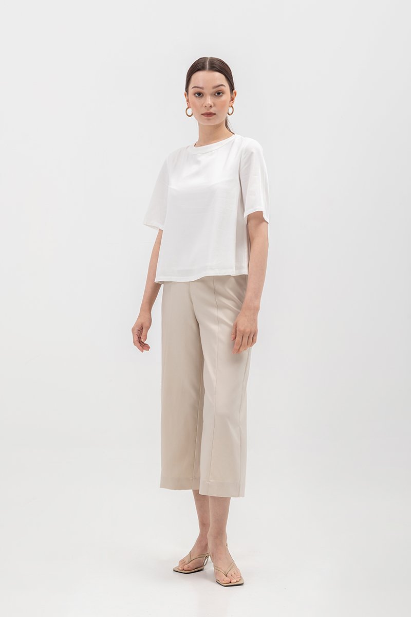 BLAIR BACK BUTTONDOWN TENCEL TOP