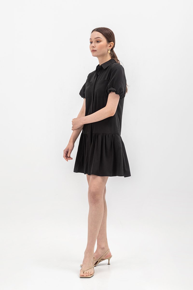GIANNA BUTTONDOWN TENCEL SHIRT DRESS
