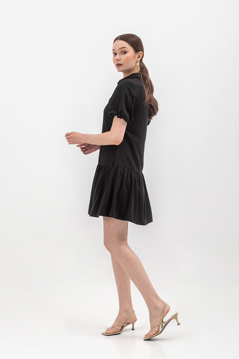 GIANNA BUTTONDOWN TENCEL SHIRT DRESS