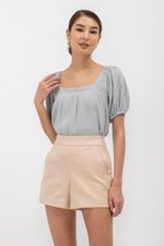 LIERA EMBROIDERED PUFF SLEEVE TOP