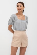 LIERA EMBROIDERED PUFF SLEEVE TOP