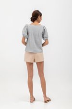 LIERA EMBROIDERED PUFF SLEEVE TOP