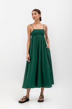 CECILIA SMOCKED MAXI DRESS