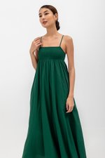 CECILIA SMOCKED MAXI DRESS