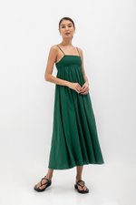CECILIA SMOCKED MAXI DRESS