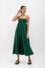 CECILIA SMOCKED MAXI DRESS
