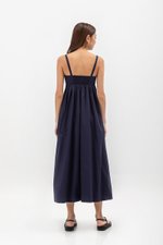 KAMILAH PLEATED CAMISOLE MAXI DRESS