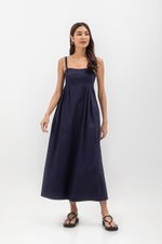 KAMILAH PLEATED CAMISOLE MAXI DRESS