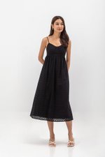 JENNIE BUSTIER EYELET MAXI DRESS