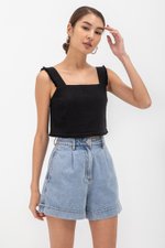 MINA RAW HEM CROP TOP