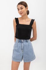 MINA RAW HEM CROP TOP