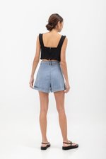 MINA RAW HEM CROP TOP