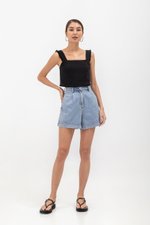 MINA RAW HEM CROP TOP