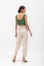 MINA RAW HEM CROP TOP