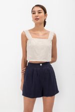 MINA RAW HEM CROP TOP