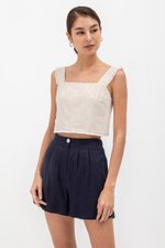 MINA RAW HEM CROP TOP
