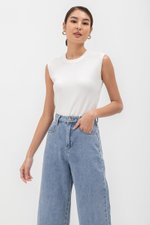 AMIE CAP SLEEVE KNIT TOP