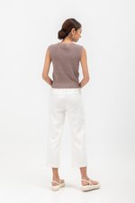 AMIE CAP SLEEVE KNIT TOP