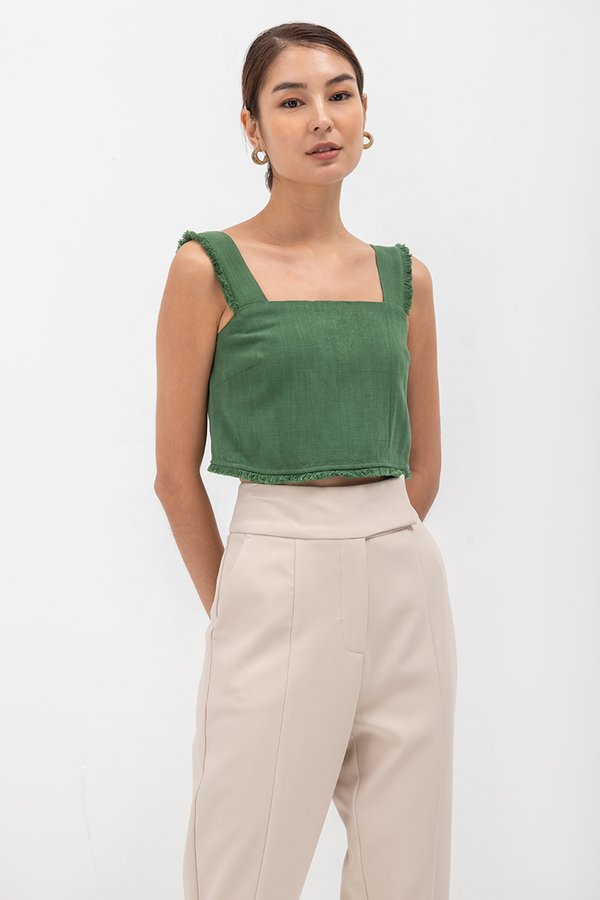 MINA RAW HEM CROP TOP