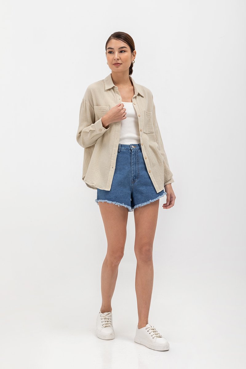 PALOMA BUTTONDOWN MUSLIN SHIRT