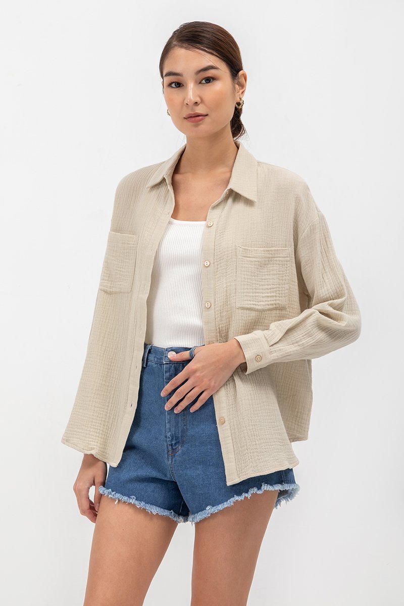 PALOMA BUTTONDOWN MUSLIN SHIRT