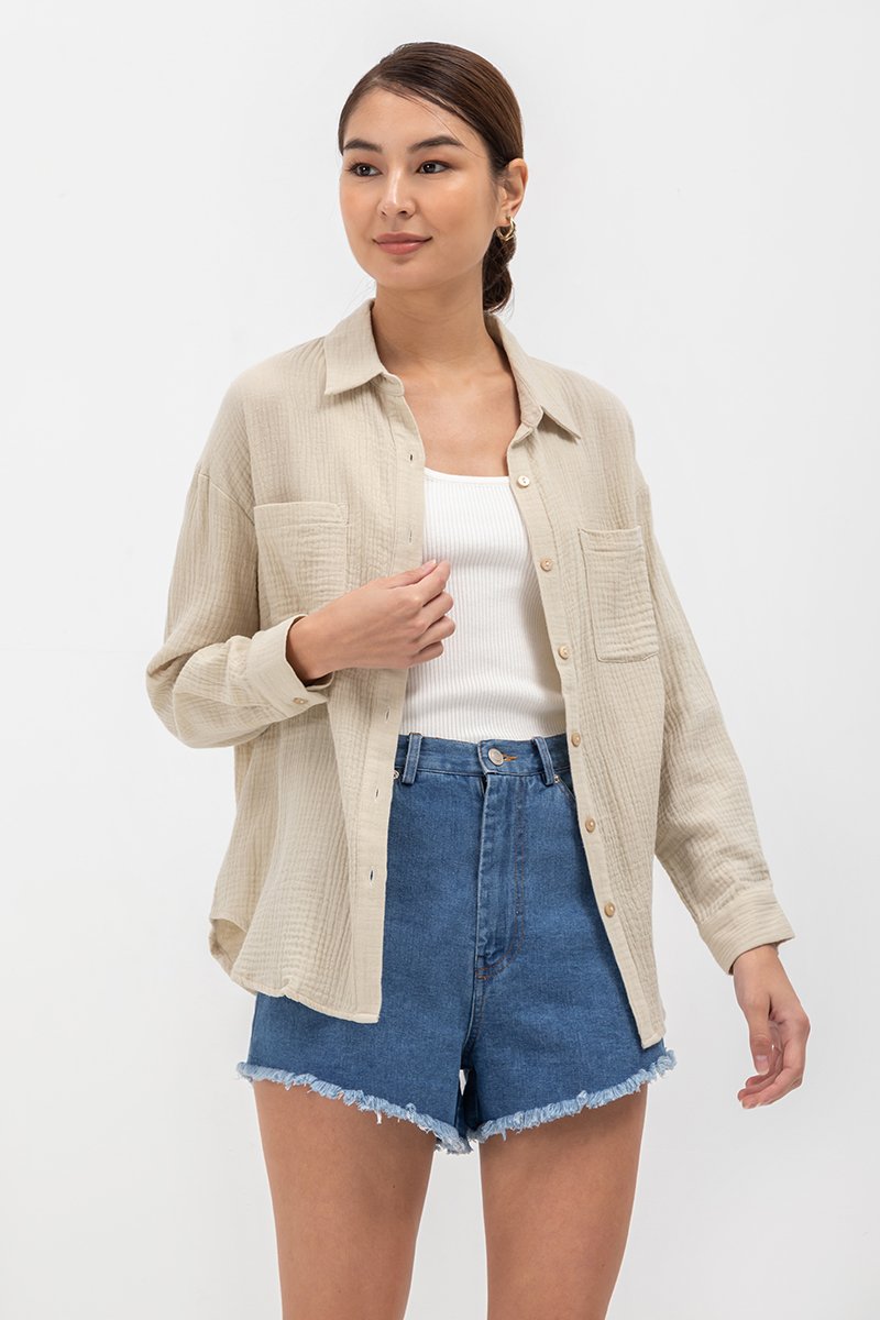 PALOMA BUTTONDOWN MUSLIN SHIRT