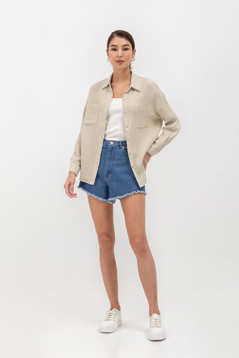PALOMA BUTTONDOWN MUSLIN SHIRT