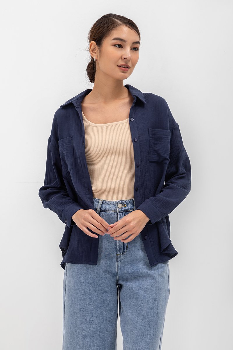 PALOMA BUTTONDOWN MUSLIN SHIRT