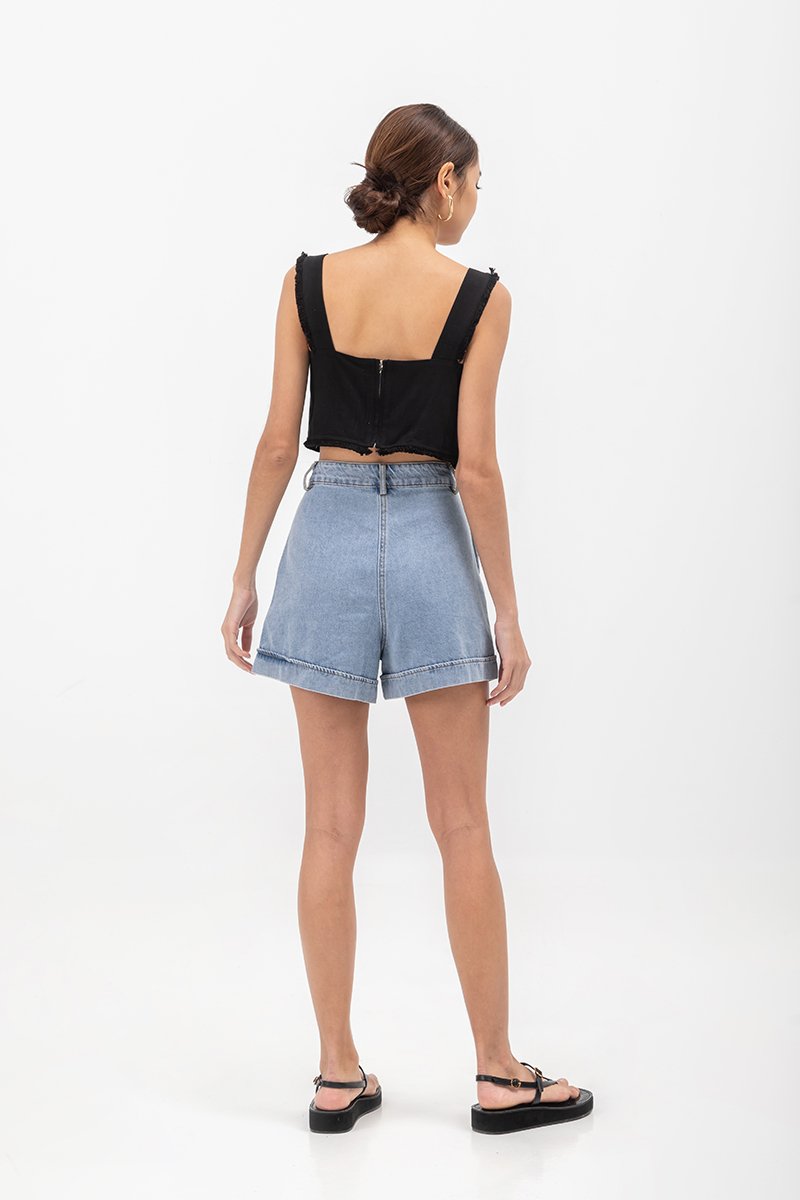 MINA RAW HEM CROP TOP