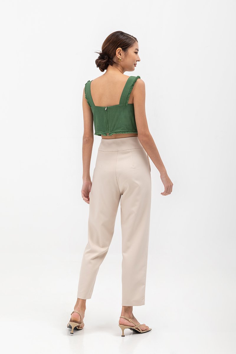 MINA RAW HEM CROP TOP