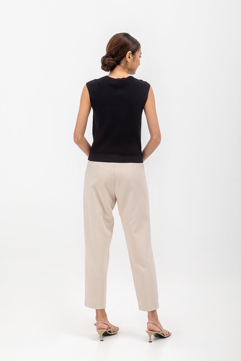 AMIE CAP SLEEVE KNIT TOP
