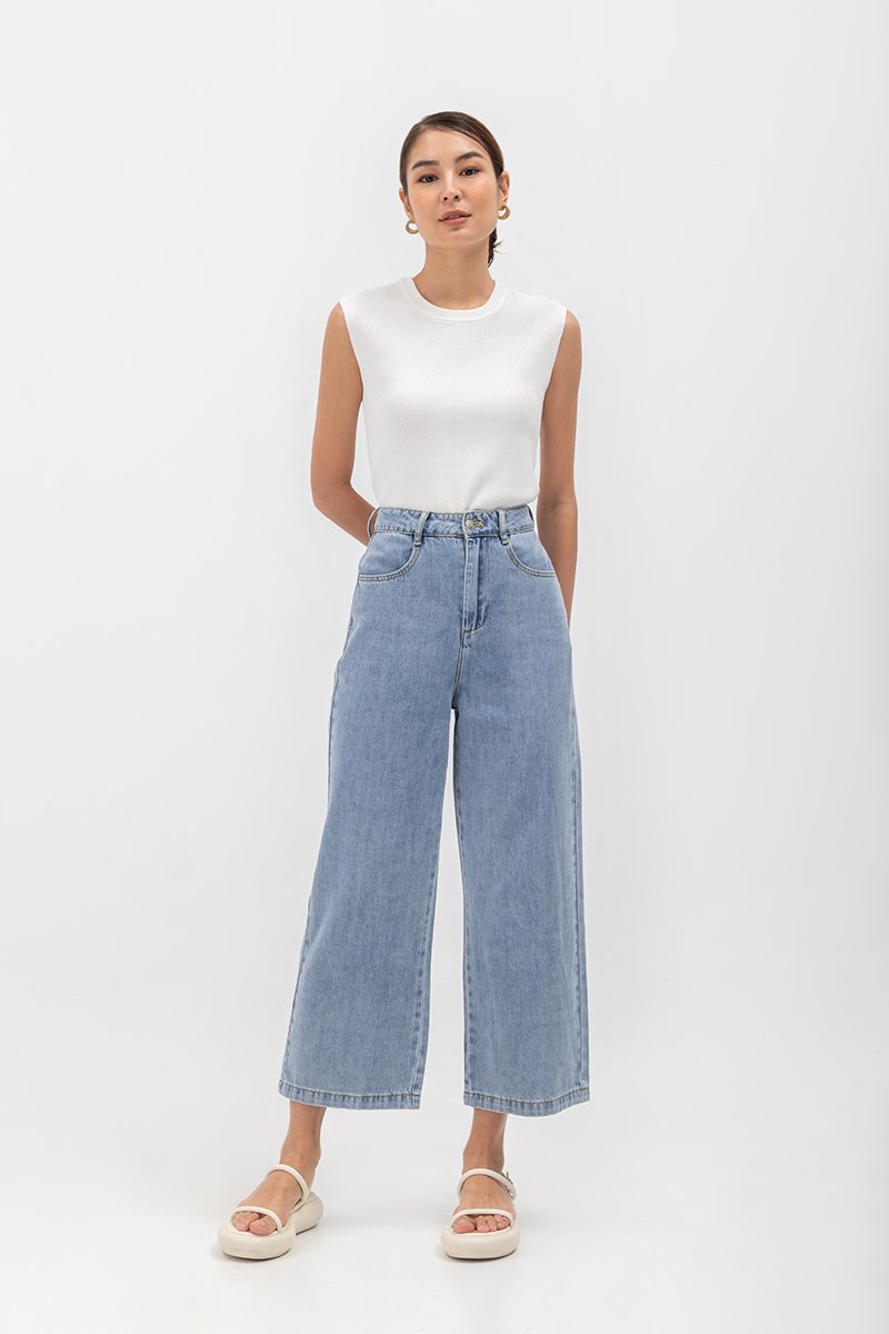AMIE CAP SLEEVE KNIT TOP