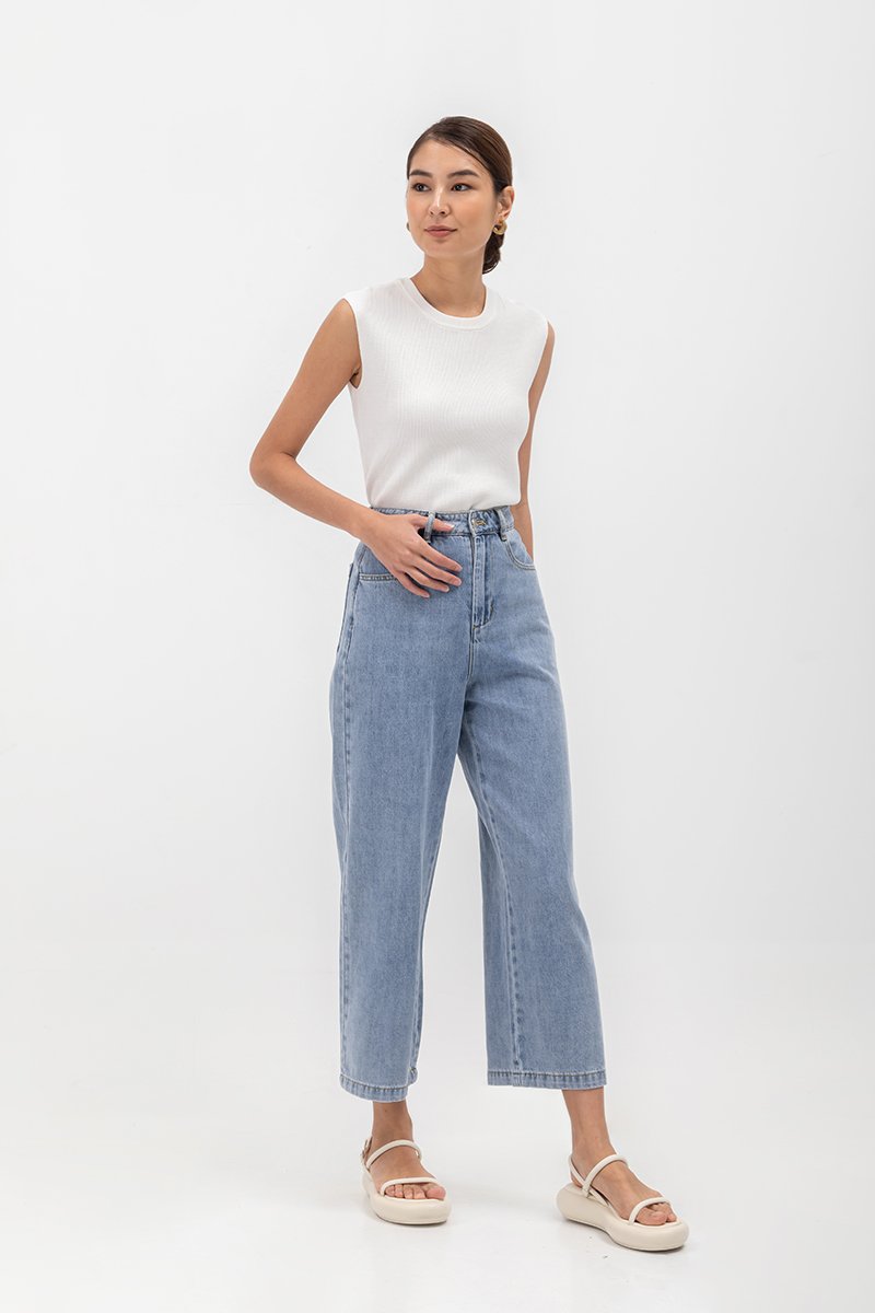 AMIE CAP SLEEVE KNIT TOP